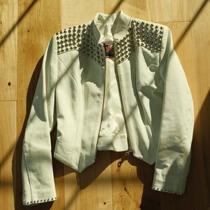White Authentic Milwaukee Motorcycle Clothing Co. Women’s Jacket Size Medium